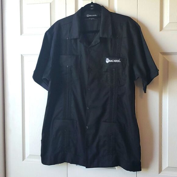 Bacardi mens pintuck dress shirt, nwot, xl - Picture 1 of 6